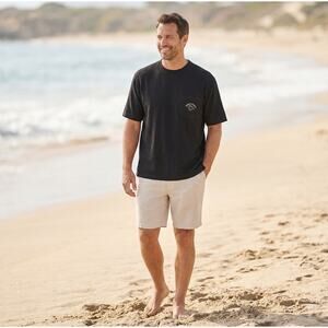 Tommy Bahama "Relax" Bungalow Brand Heavyweight Pocket Tee - Black - Men's Large